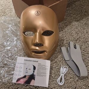 Gold LED Beauty Mask 7 Color
